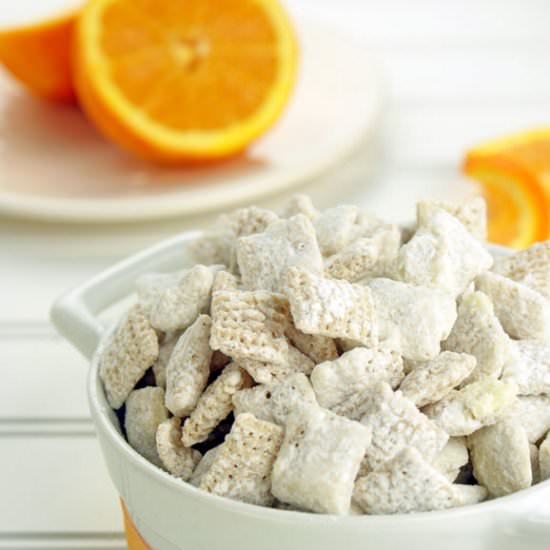 Orange Creamsicle Puppy Chow - Recipe photo by MissCandiQuik