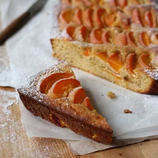 Healthy Almond Apricot Cake - Recipe photo by Yellow lemon tree