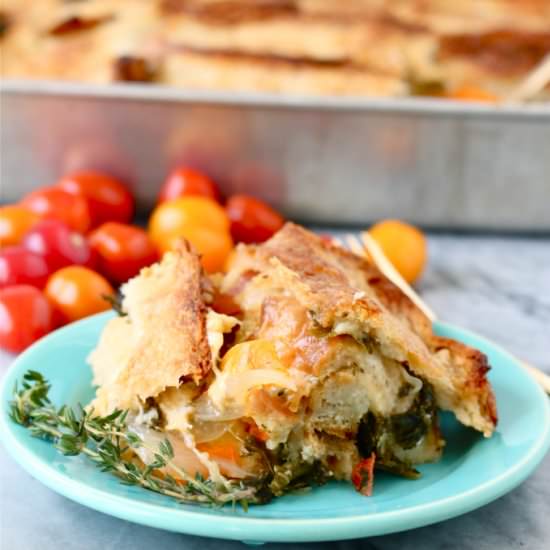 Heirloom Tomato, Kale, and Fontina - Recipe photo by perpetuallyhungry