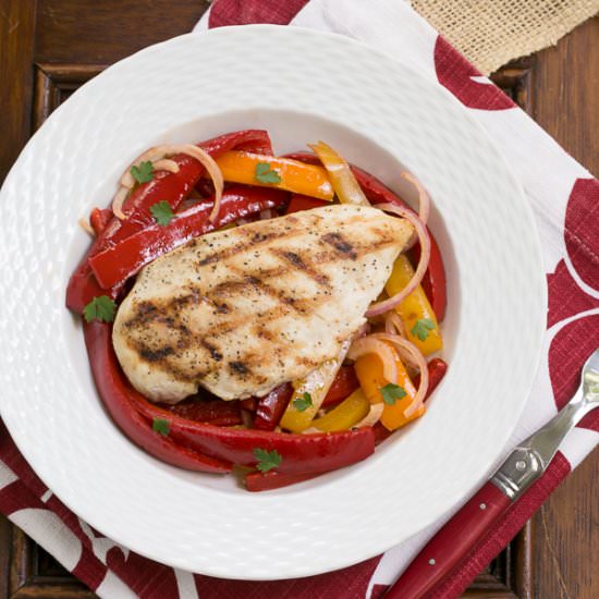 Piperade Stir-Fry - Recipe photo by thatskinnychickcanbake