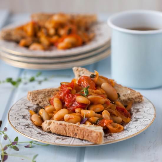Posh Beans On Toast - Recipe photo by Rock My Style