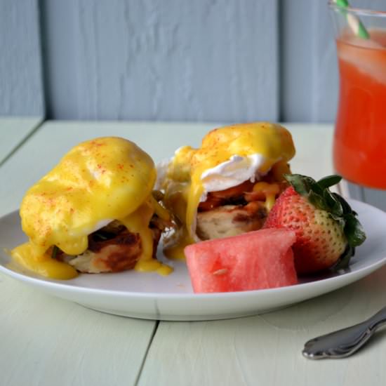 Eggs Benedict with Salmon and Crab - Recipe photo by Blog To Taste
