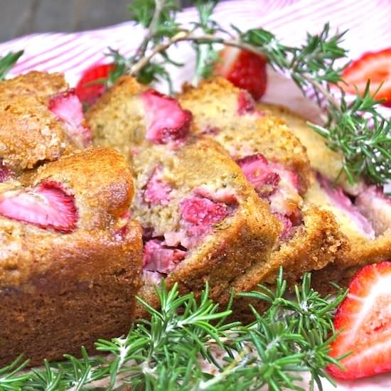 Strawberry-Rosemary Cake Recipe - Recipe photo by cookingontheweekends