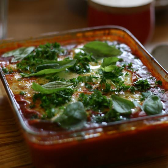 Baked Eggs in Tofu Bean Stew - Recipe photo by mfoxworthy
