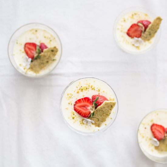 Rosewater Panna Cotta - Recipe photo by bakenoir