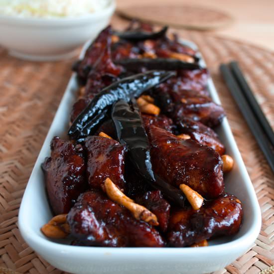 KUNG PAO CHICKEN with CASHEWNUTS - Recipe photo by Gastronomic Bong