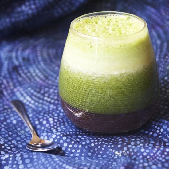 Blueberry Green Juice - Recipe photo by the pescetarian and the pig