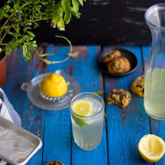 Lemon Verbena Iced Tea - Recipe photo by Afrodites Kitchen
