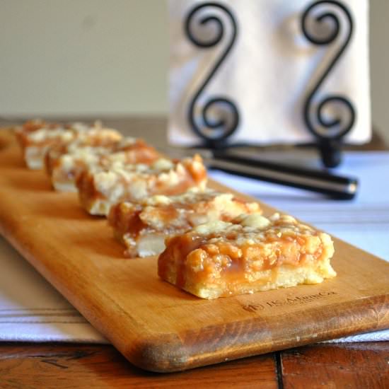 Salted Caramel Bars - Recipe photo by Little B Cooks