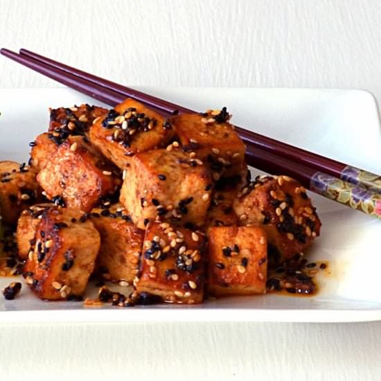 Hot Sesame Tofu - Recipe photo by vintage kitchen