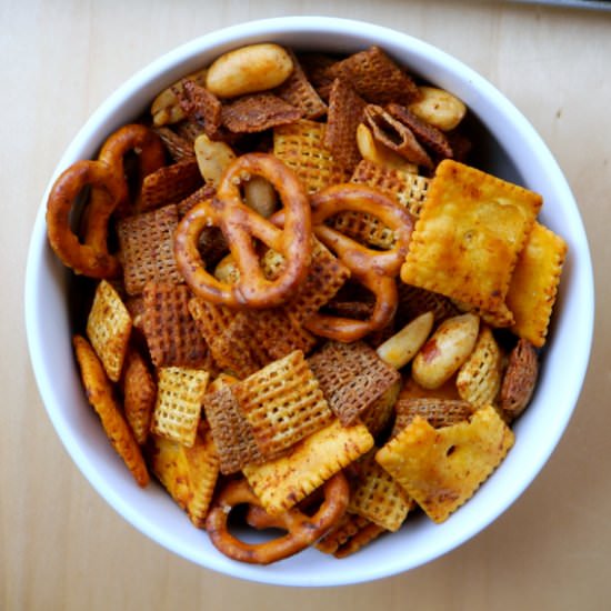Spicy Sriracha Chex Mix - Recipe photo by mybaconwrappedlife