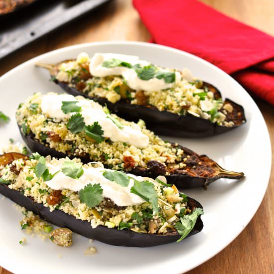 Middle Eastern Eggplant w/Couscous - Recipe photo by RecipeTin Eats