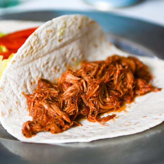 9 hour pulled BBQ chicken - Recipe photo by AFeastForTheEyes