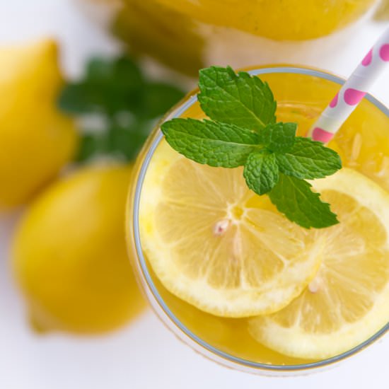 Mango Mint Iced Tea - Recipe photo by April Golightly
