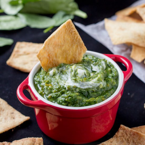 Spinach Sweet Potato Dip - Recipe photo by roxyskitchen