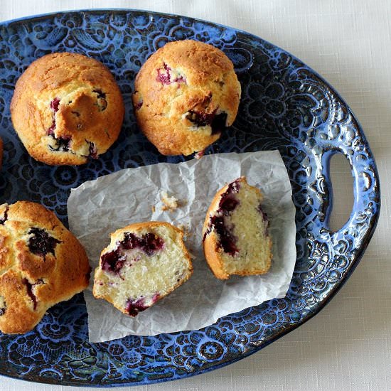 Blueberry Buttermilk Muffins - Recipe photo by syrupandbiscuits
