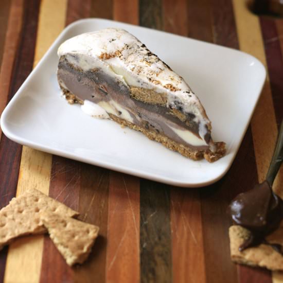 Smores Ice Cream Cake - Recipe photo by DomesticDreamboat