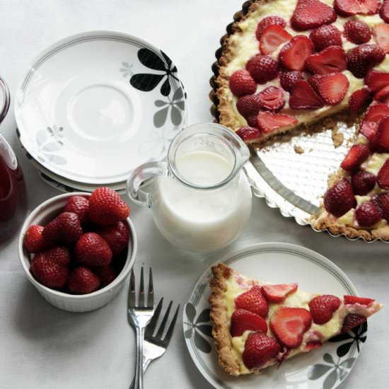 Tart with Strawberries and Vanillia - Recipe photo by Angelika Knop