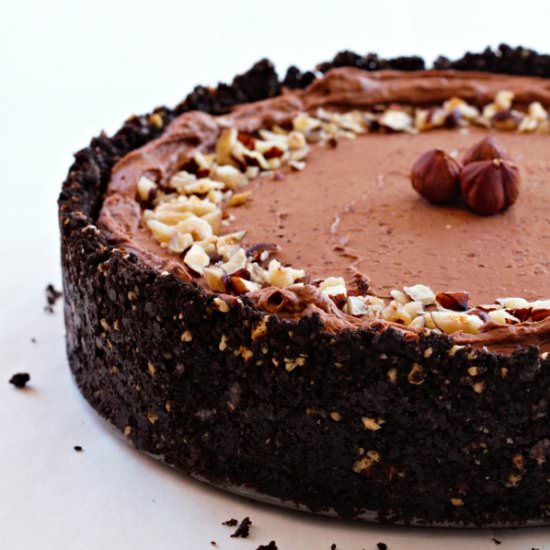 Hazelnut Chocolate Cheesecake - Recipe photo by URBANBAKES