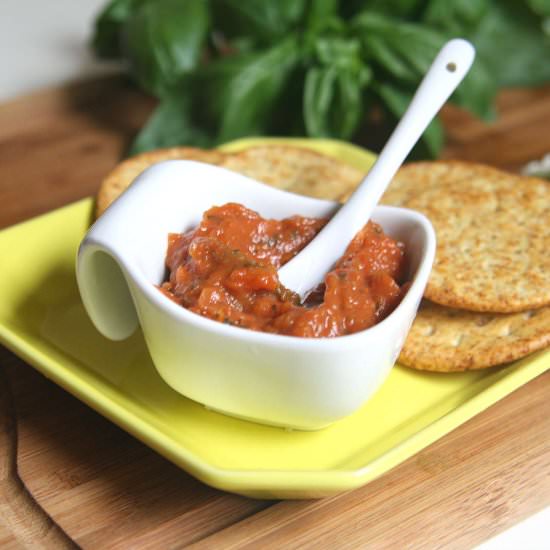 Tomato and Caramelized Onion Jam - Recipe photo by thetastybite