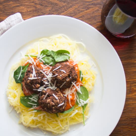 Squash & Black Bean Meatballs - Recipe photo by PinkTrollKitchen