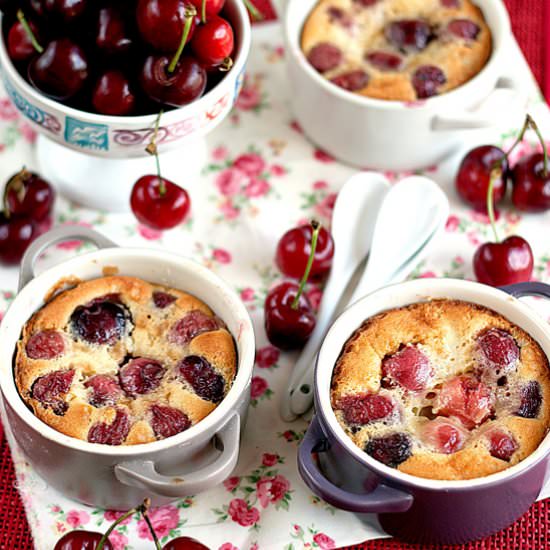 Clafoutis with cherries - Recipe photo by La Cuoca dentro