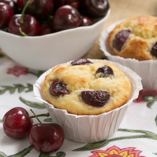 Double Cherry Muffins - Recipe photo by thatskinnychickcanbake