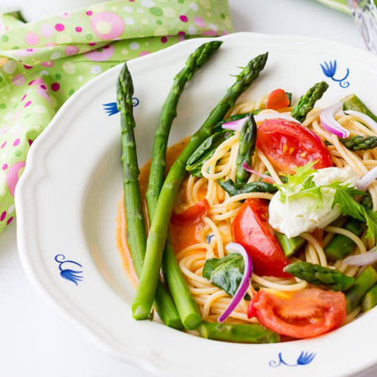 Asparagus Pasta Primavera - Recipe photo by Coffee and Crumpets