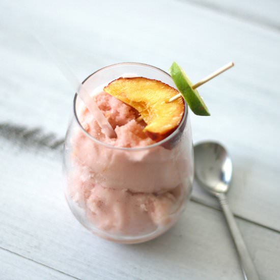 Peach Sangria Sorbet - Recipe photo by bluebirdchic