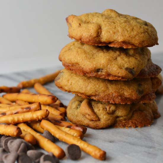 Chocolate Chip Pretzel Cookies - Recipe photo by Natalie Paramore