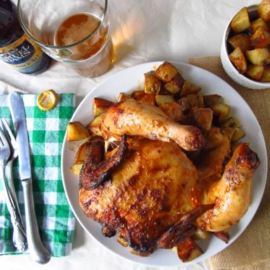 Chili and Lime Beer Can Chicken - Recipe photo by Happy Food Happy Home