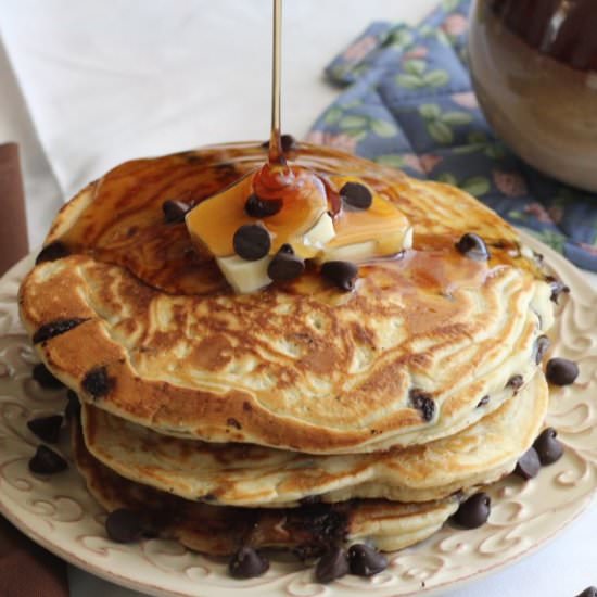 Chocolate Chip Pancakes - Recipe photo by Boriville