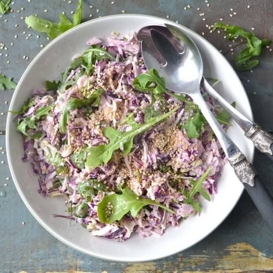 Creamy Vegan Coleslaw - Recipe photo by Nyoutritious