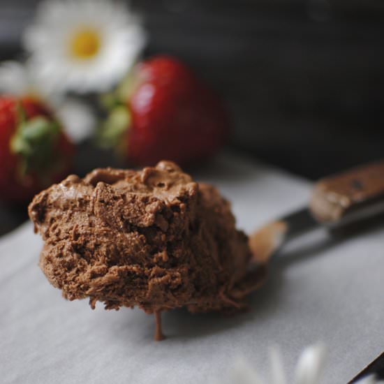 Chocolate ice cream with Baileys - Recipe photo by linnkatarina