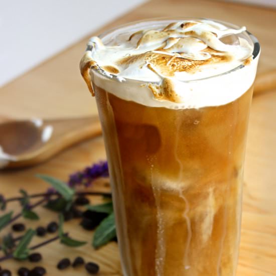 Toasted Marshmallow Iced Coffee - Recipe photo by Confectionalism