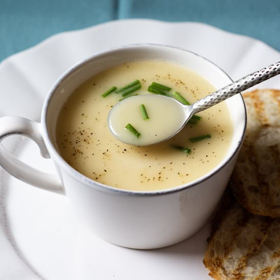 Light Potato and Leek Soup - Recipe photo by Adore Foods
