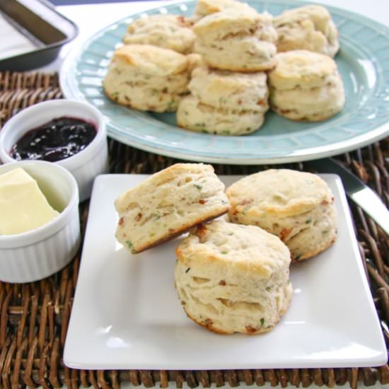 Buttermilk Bacon Biscuits - Recipe photo by chef julie yoon