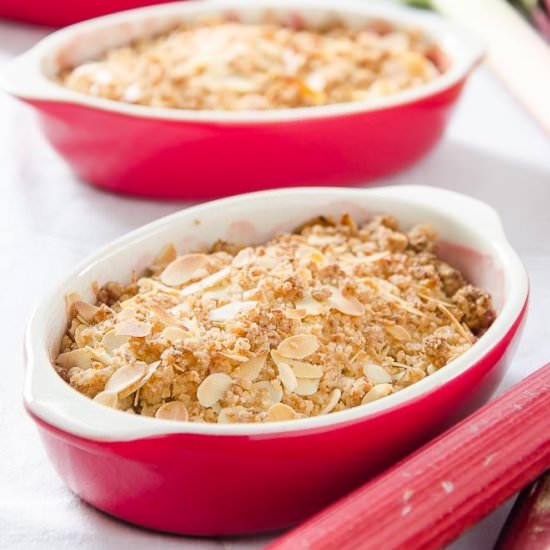 Rhubarb Crumble - Recipe photo by jo.