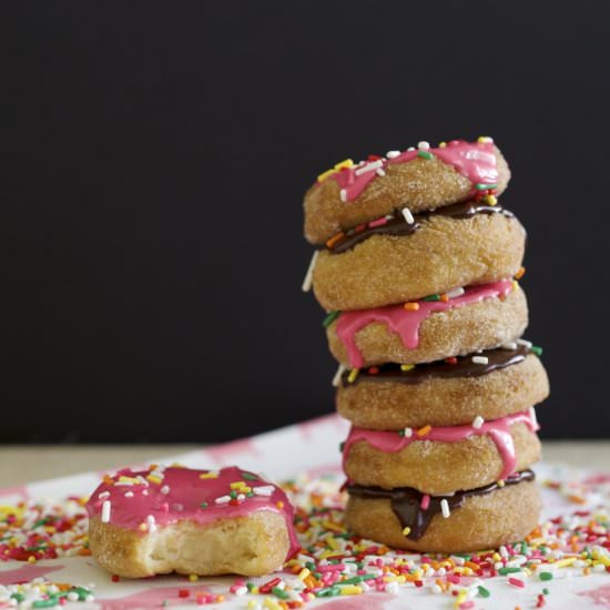 Gluten Free Mini Vanilla Doughnuts - Recipe photo by cinemaandspice