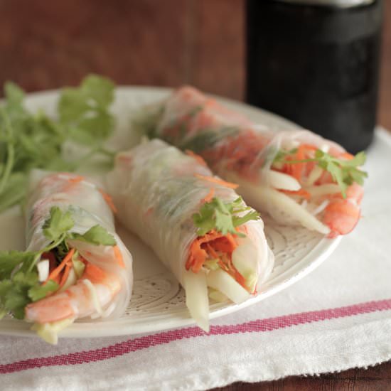 Sprimp Spring Rolls - Recipe photo by livesimplymom