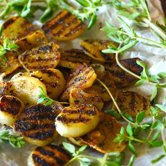 Herb-Grilled Elephant Garlic - Recipe photo by cookingontheweekends