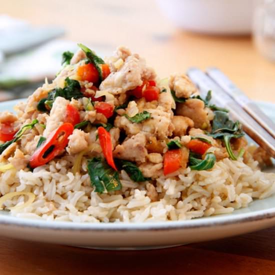 Thai Chicken Basil Stir Fry - Recipe photo by Momtastic