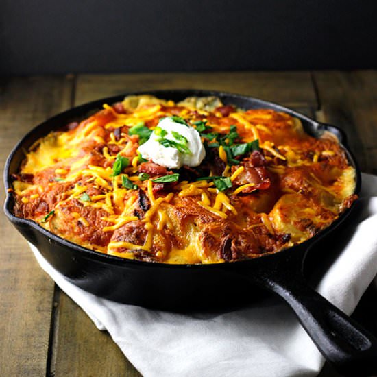Loaded Skillet Potato Au Gratin - Recipe photo by sew lets cook
