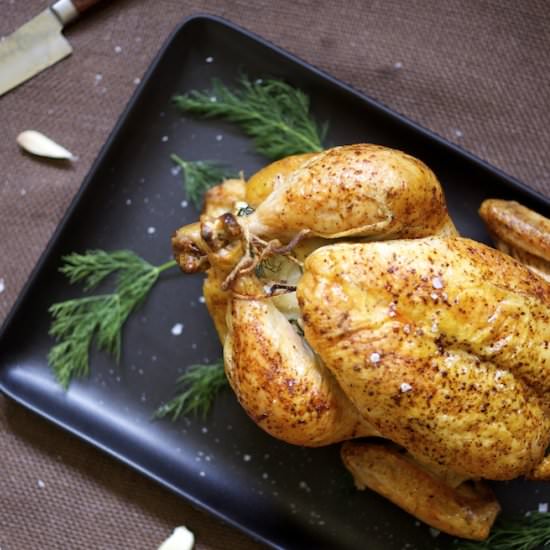 Paprika Roasted Chicken - Recipe photo by cinemaandspice