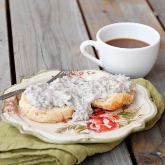 Biscuits and Gravy - Recipe photo by foodsofourlives