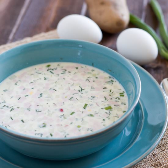 Okroshka - Recipe photo by Delights of Culinaria