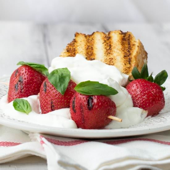 Grilled Strawberry Shortcake - Recipe photo by CookTheStory