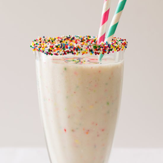 Funfetti Cake Batter Milkshake - Recipe photo by littlespicejar