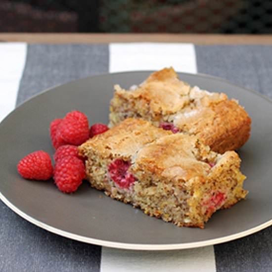 Raspberry Almond Bars - Recipe photo by Food Gal