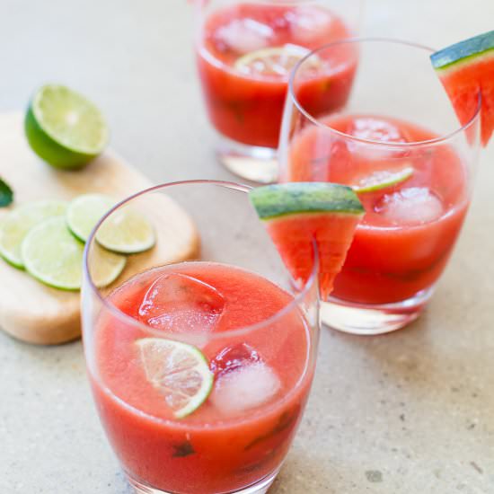 Watermelon Lime Mint Agua Fresca - Recipe photo by jchongstudio